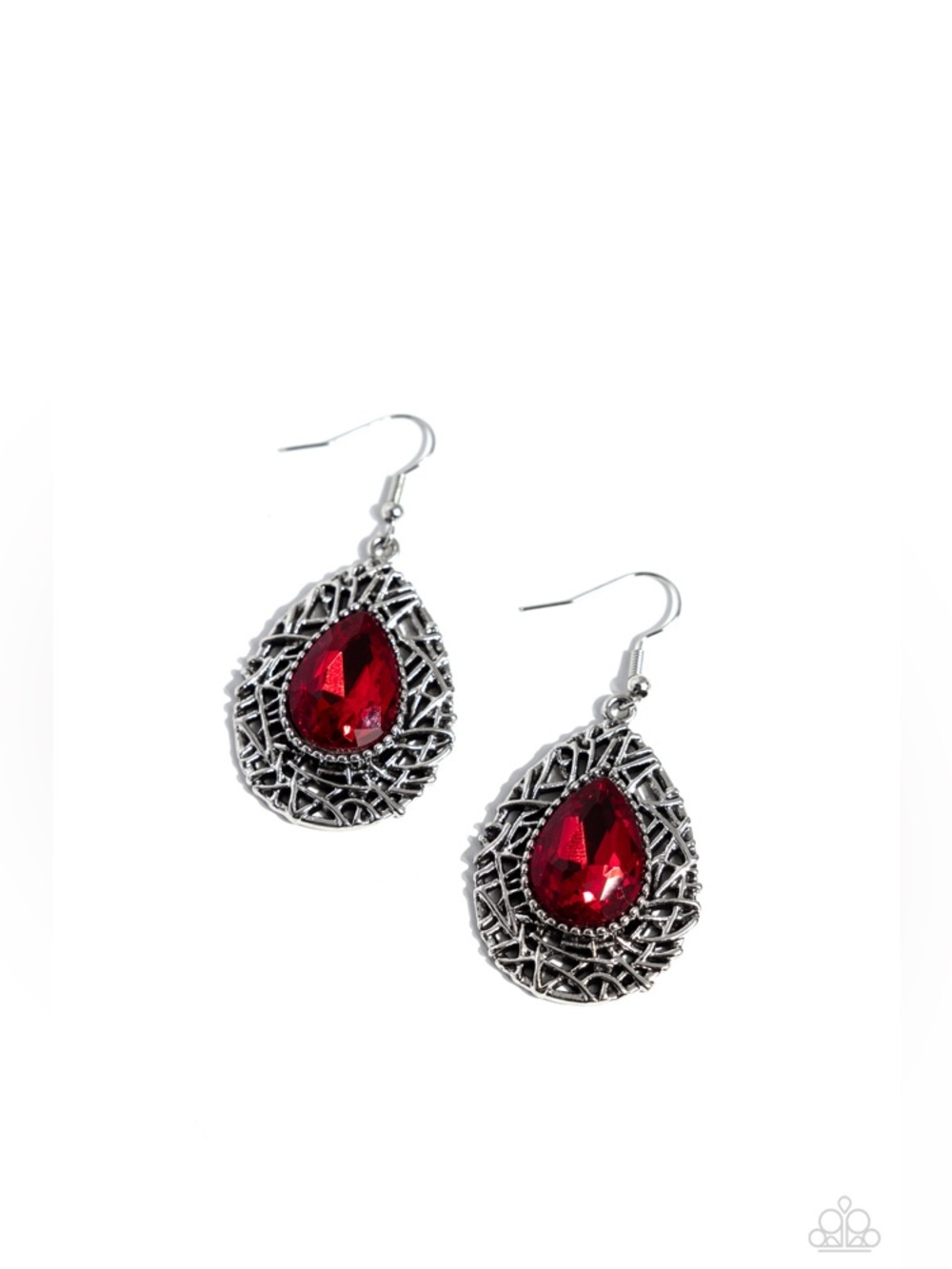 Nest Nouveau - Red Earrings